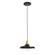 Uno One Light Pendant in Black w/Brushed Brass (518|PEB4014191C26)
