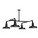 Warehouse Four Light Pendant in Black (518|MSP18141T30G06)