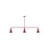 Flare Three Light Linear Pendant in Barn Red (518|MSN43655)