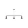 Flare Three Light Linear Pendant in Architectural Bronze (518|MSN43651)