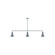 Flare Three Light Linear Pendant in Slate Gray (518|MSN43640)