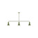 Flare Three Light Linear Pendant in Fern Green (518|MSN43622)