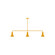 Axis Three Light Linear Pendant in Bright Yellow (518|MSN43621)