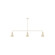 Flare Three Light Linear Pendant in Cream (518|MSN43616)