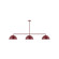 Axis Three Light Linear Pendant in Barn Red (518|MSN432G1555)