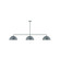 Axis Three Light Linear Pendant in Slate Gray (518|MSN432G1540)