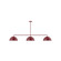 Arcade Three Light Linear Pendant in Barn Red (518|MSN43255)