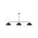 Arcade Three Light Linear Pendant in Black (518|MSN43241)