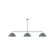 Arcade Three Light Linear Pendant in Slate Gray (518|MSN43240)