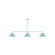 Pinnacle Three Light Linear Pendant in Sea Green (518|MSN42248)