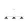 Pinnacle Three Light Linear Pendant in Black (518|MSN42241)