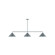 Pinnacle Three Light Linear Pendant in Slate Gray (518|MSN42240)
