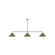 Pinnacle Three Light Linear Pendant in Fern Green (518|MSN42222)