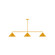 Pinnacle Three Light Linear Pendant in Bright Yellow (518|MSN42221)