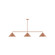 Pinnacle Three Light Linear Pendant in Terracotta (518|MSN42219)