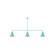Jynx Three Light Linear Pendant in Sea Green (518|MSN42048)