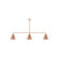 Jynx Three Light Linear Pendant in Terracotta (518|MSN42019)