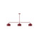 Julia Three Light Linear Pendant in Barn Red (518|MSN41955)