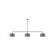 Julia Three Light Linear Pendant in Slate Gray (518|MSN41940)
