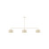 Julia Three Light Linear Pendant in Cream (518|MSN41916)