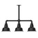 Warehouse Three Light Pendant in Black (518|MSK18041T48G06)