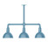 Deep Bowl Three Light Pendant in Light Blue (518|MSK11454T48G06)