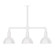 Deep Bowl Three Light Pendant in White (518|MSK11444G06)