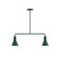 Axis Two Light Linear Pendant in Forest Green (518|MSG43642)