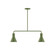 Axis Two Light Linear Pendant in Fern Green (518|MSG43622)
