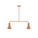 Flare Two Light Linear Pendant in Terracotta (518|MSG43619)