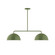 Arcade Two Light Linear Pendant in Fern Green (518|MSG432G1522)
