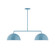 Arcade Two Light Linear Pendant in Light Blue (518|MSG43254)