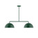 Arcade Two Light Linear Pendant in Forest Green (518|MSG43242)