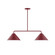 Axis Two Light Linear Pendant in Barn Red (518|MSG42255)