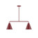 Axis Two Light Linear Pendant in Barn Red (518|MSG42055)