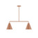 Axis Two Light Linear Pendant in Terracotta (518|MSG42019)