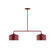 Julia Two Light Linear Pendant in Barn Red (518|MSG41955)