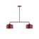 Axis Two Light Linear Pendant in Barn Red (518|MSG41955)