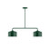 Julia Two Light Linear Pendant in Forest Green (518|MSG41942)