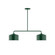 Axis Two Light Linear Pendant in Forest Green (518|MSG41942)