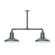 Warehouse Two Light Pendant in Slate Gray (518|MSD18240G06)