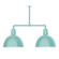 Deep Bowl Two Light Pendant in Sea Green (518|MSD11748T24G06)