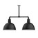Deep Bowl Two Light Pendant in Black (518|MSD11741G06)