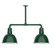 Deep Bowl Two Light Pendant in Forest Green (518|MSD11642G06)