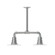 Radial Two Light Pendant in Painted Galvanized (518|MSB15749G06)