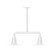 Radial Two Light Pendant in White (518|MSB15744G06)
