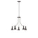 J-Series Five Light Chandelier in Architectural Bronze with Brushed Nickel (518|CHN4365196)