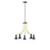 J-Series Five Light Chandelier in Architectural Bronze with Brushed Brass (518|CHN4365191)