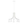 J-Series Five Light Chandelier in White with Brushed Nickel (518|CHN4364496)