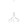 J-Series Five Light Chandelier in White with Brushed Nickel (518|CHN4184496)